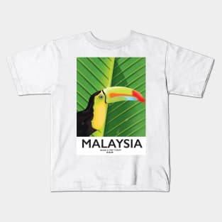 Malaysia Travel poster Kids T-Shirt